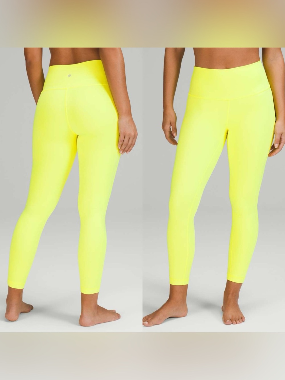 Lululemon Wunder Under High-Rise Tight 25” Highlight Yellow Size 8